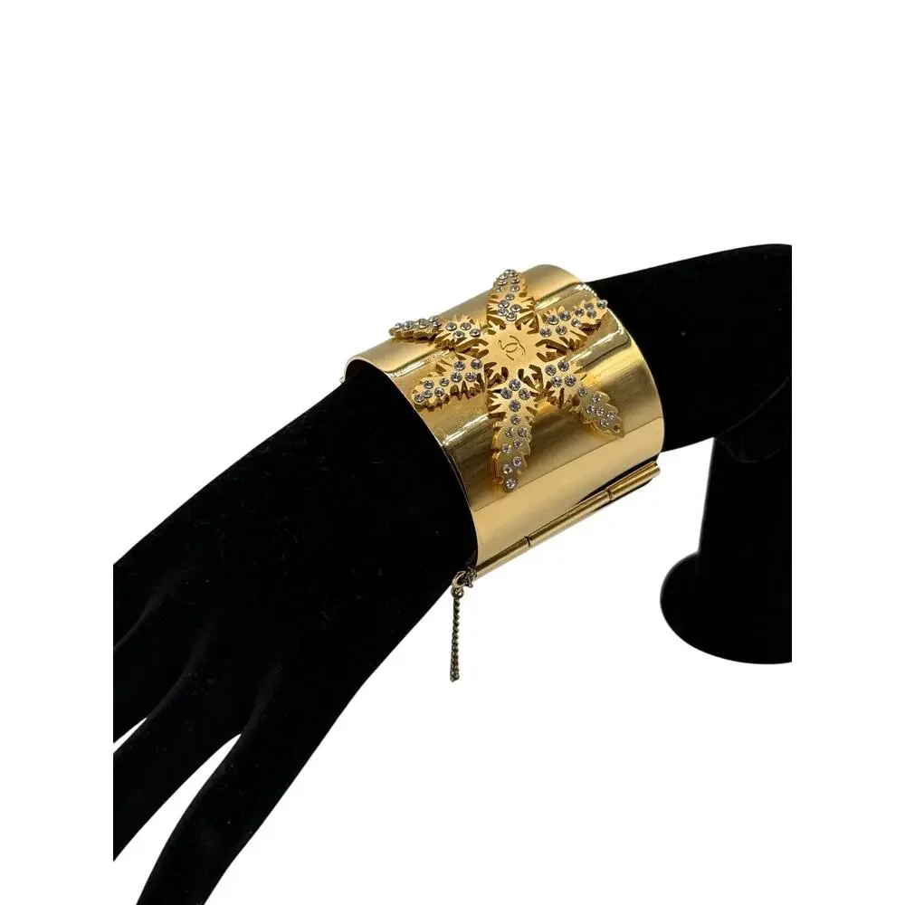 Chanel Snowflake Autumn 2001 Cuff Bangle Bracelet #2
